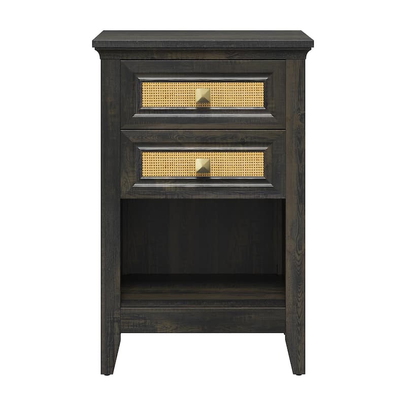 Rattan Nightstand (Set of 2)