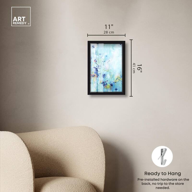 Heavenly Blue I Shadowbox by Art Remedy
