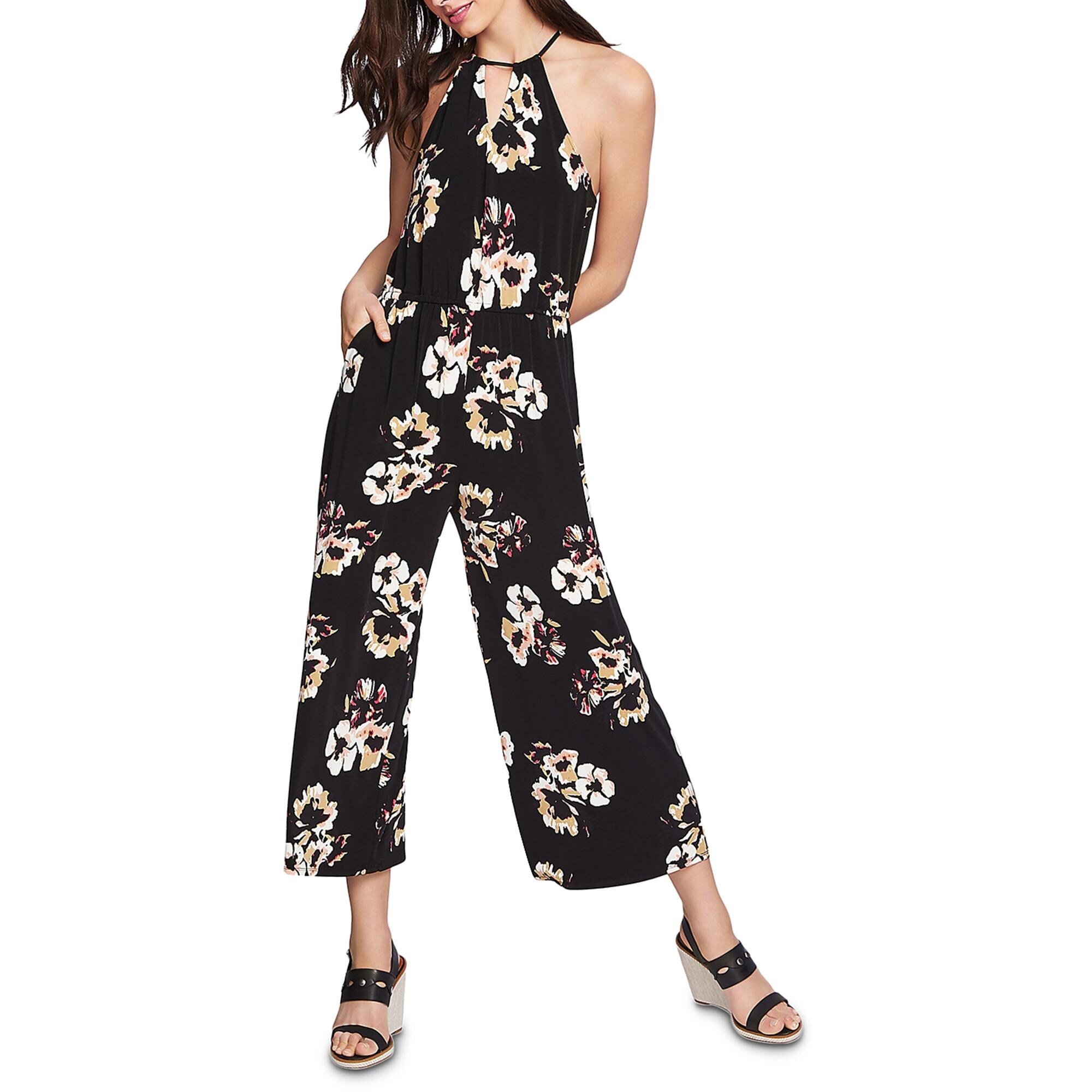 1 state floral jumpsuit