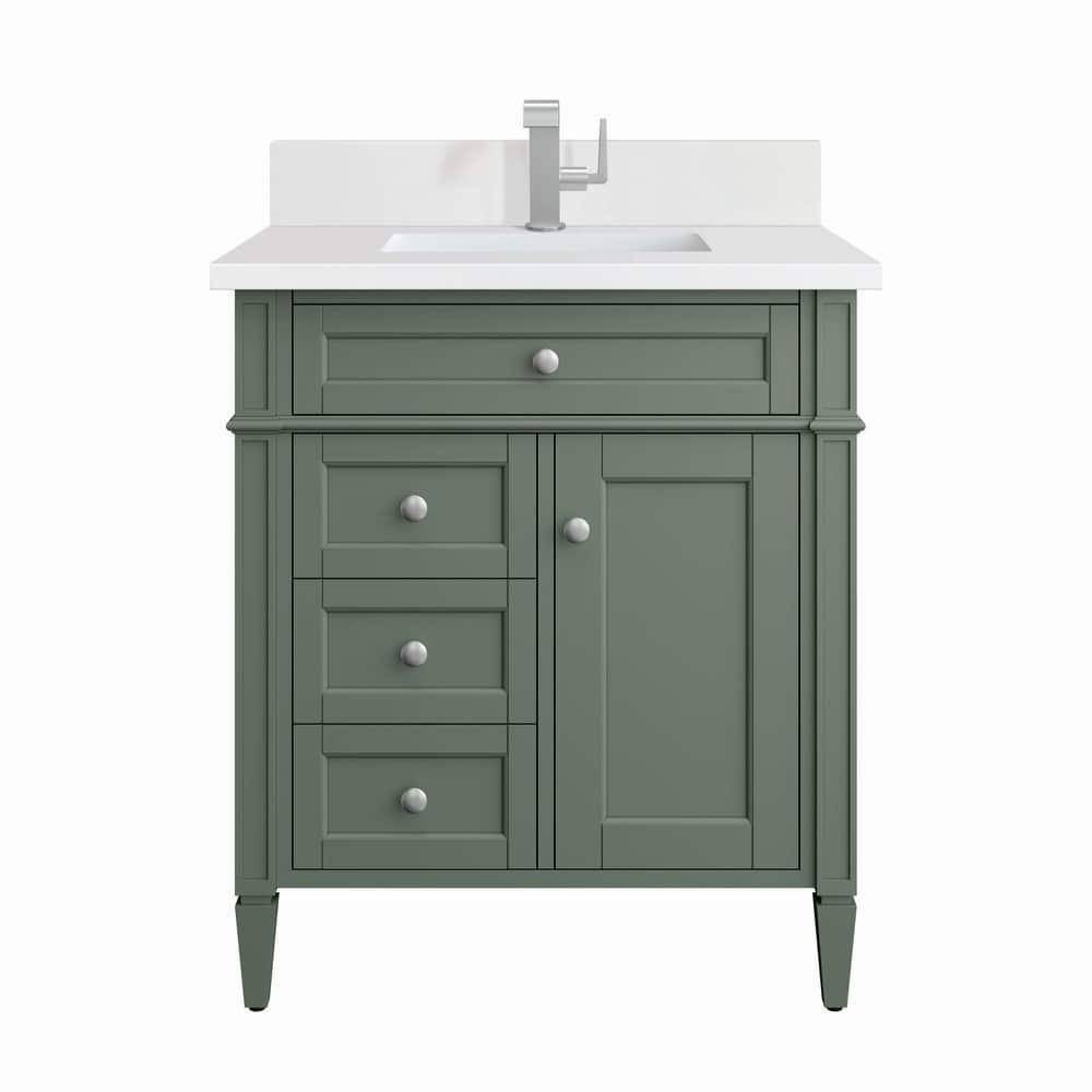 James Martin Vanities 650-V30-1WZ Brittany 30" Single Basin Poplar