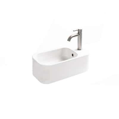 WS Bath Collections Cosa 18-7/8" Rectangle Ceramic Wall Mounted