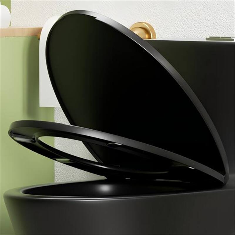 Only Toilet Seat Cover, Matte Black