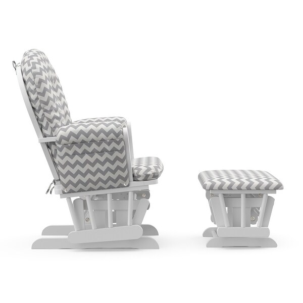 storkcraft hoop glider and ottoman