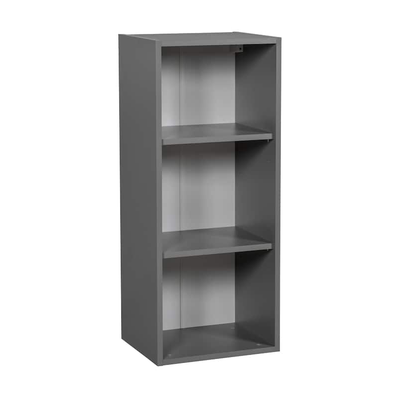 12" x 36" Wall Cabinet-Single Door-Grey - 12 x 36 x 12 - Clear