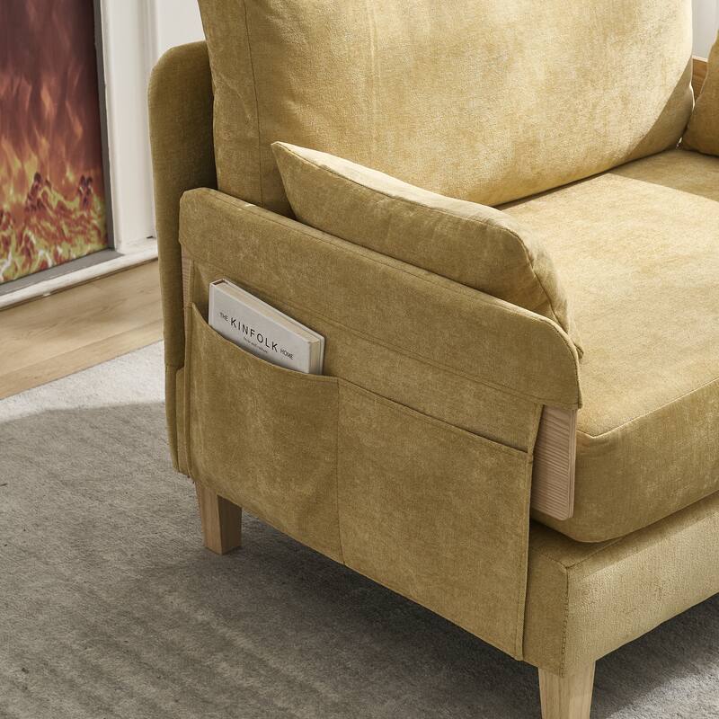 Foldable Sofa Bed Recliner, 3-In-1 Convertible Sleeper, Suitable For Small Spaces, With Three Pillows