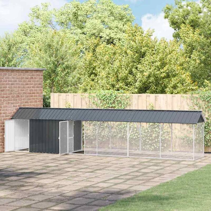 vidaXL Bird Cage Anthracite Galvanized steel
