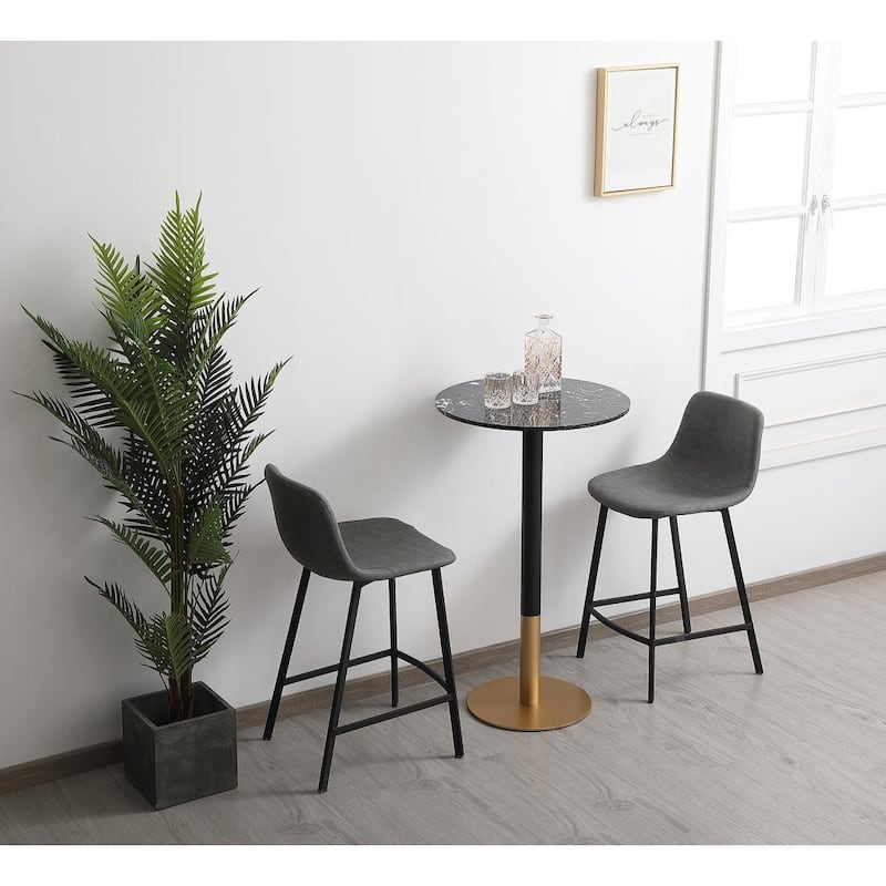 Linx 23" Faux Marble Pub table