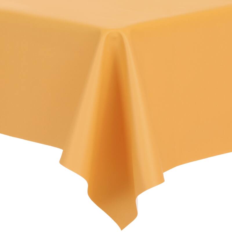 1 Pack Rectangle Tablecloth, Washable Water Resistance TPU Table Cover - Yellow - 55x63inch