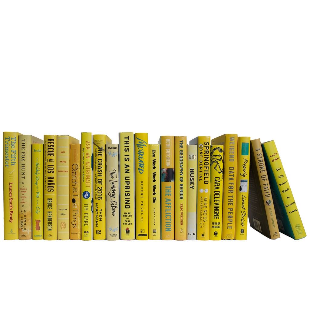 Books Yellow Decorative Accessories: Sunshine Dust Jacket Color By The Foot