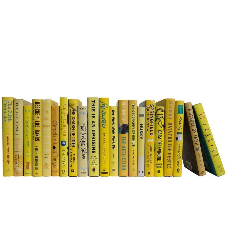 Books Yellow Decorative Accessories Sunshine Dust Jacket Color By The