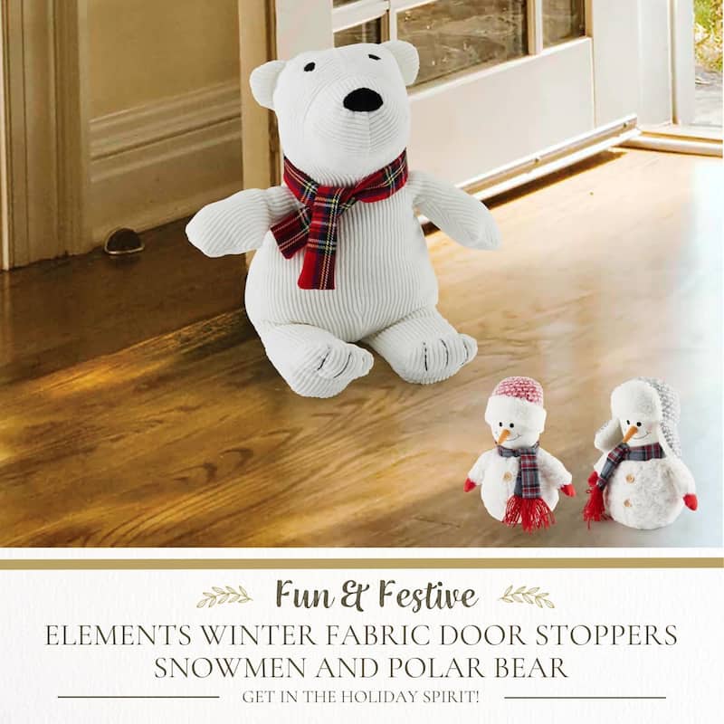 Elements Set of 3 Animal Fabric Weighted Door Stoppers