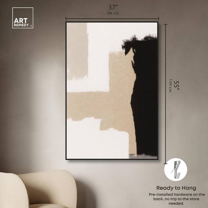 Earth and Ink III Canvas by Art Remedy
