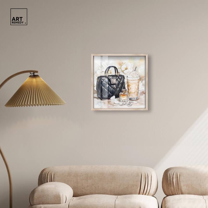Trinkets and White Floral Shadowbox by Art Remedy