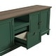 preview thumbnail 10 of 45, Rustic 72-Inch TV Stand with Adjustable Shelves, Hidden Storage - 72" in Width