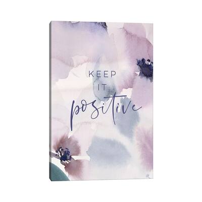 iCanvas "Keep it Positive" by Stephanie Ryan Canvas Print