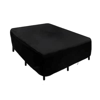 76" Waterproof Patio Furniture Cover, Black - 76 in