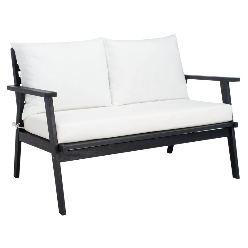 SAFAVIEH Outdoor Deacon 4-piece Conversation Patio Set. - 49" W x 30" D x 31" H