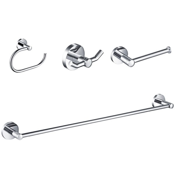 KRAUS Elie Bath Hardware Set Towel Bar, Ring, Paper Holder, Robe Hook - Overstock - 32075167