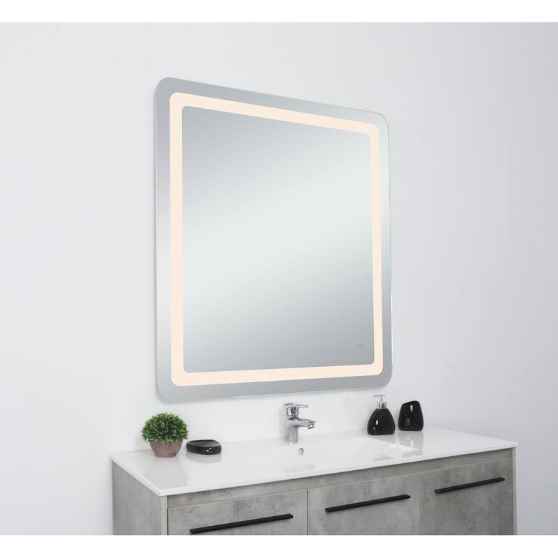 Indigo Home 36in x 40in soft edge LED mirror