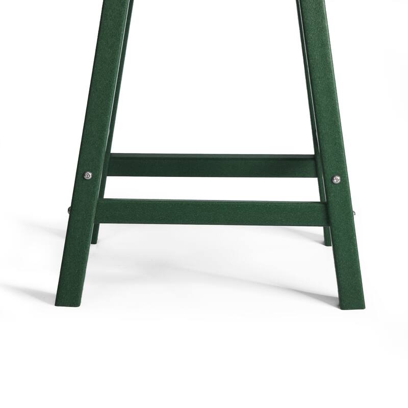 Laguna Hdpe All Weather Outdoor Patio 24" Saddle Seat Counter Stool