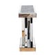 preview thumbnail 6 of 13, Modern Console Table Silver Entryway Table Inlay with Crushed Diamond