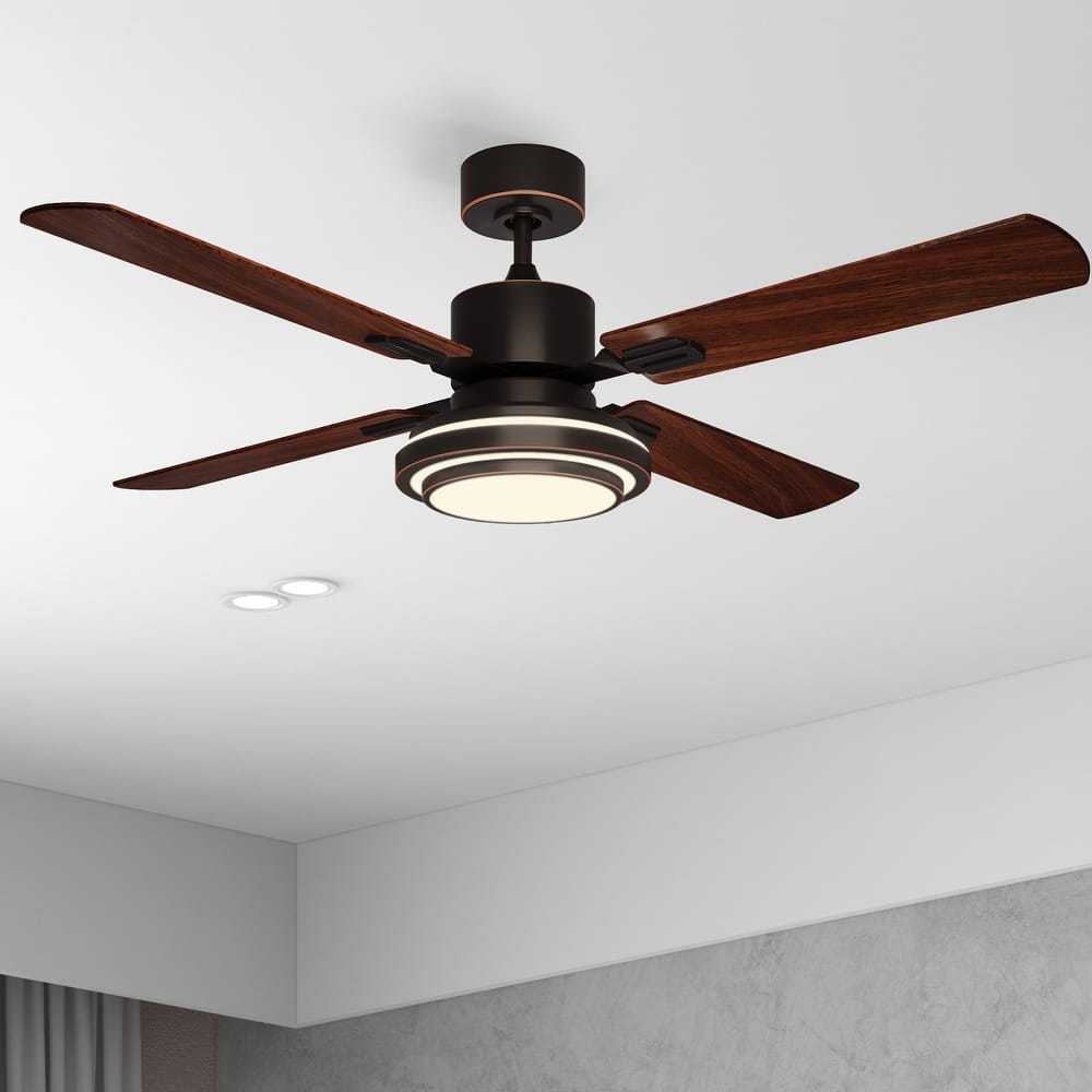 Moasis 52"Modern Ceiling Fan with Light and Remote Control