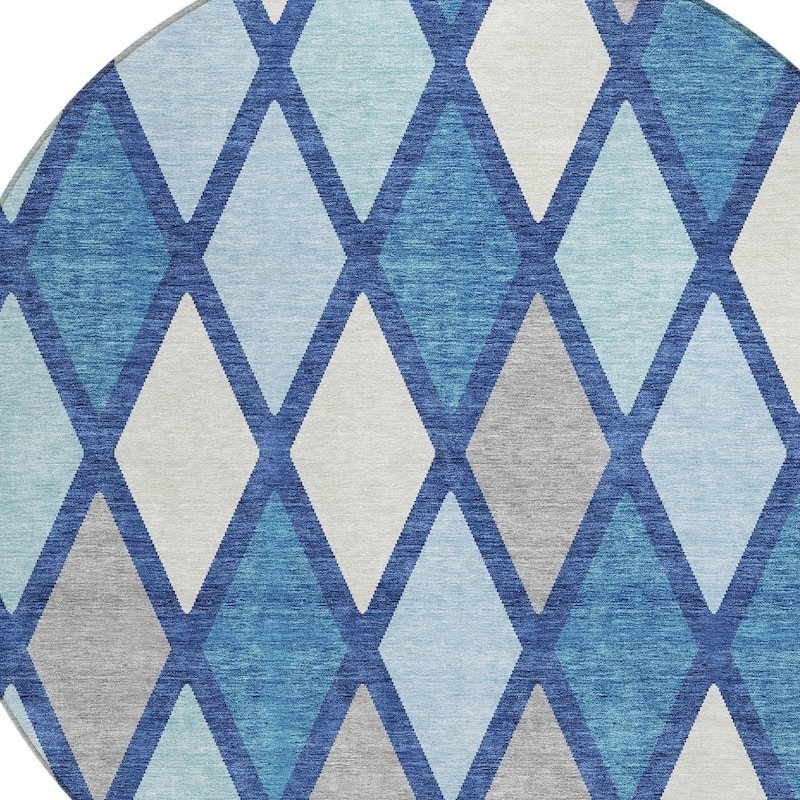 HomeRoots Geometric Transitional Rectangle Outdoor Rug
