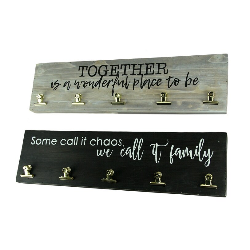 Black And Grey Family And Together Wood Wall Sign Picture Holder Overstock 27899037 You have a beautiful range of name plates like the backlit monogram and. black and grey family and together wood wall sign picture holder