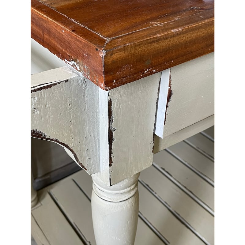 Kitchen Island SIDEBOARD with Storage - 3 Drawers, Large Shelf, Solid Wood Buffet - Fully Assembled