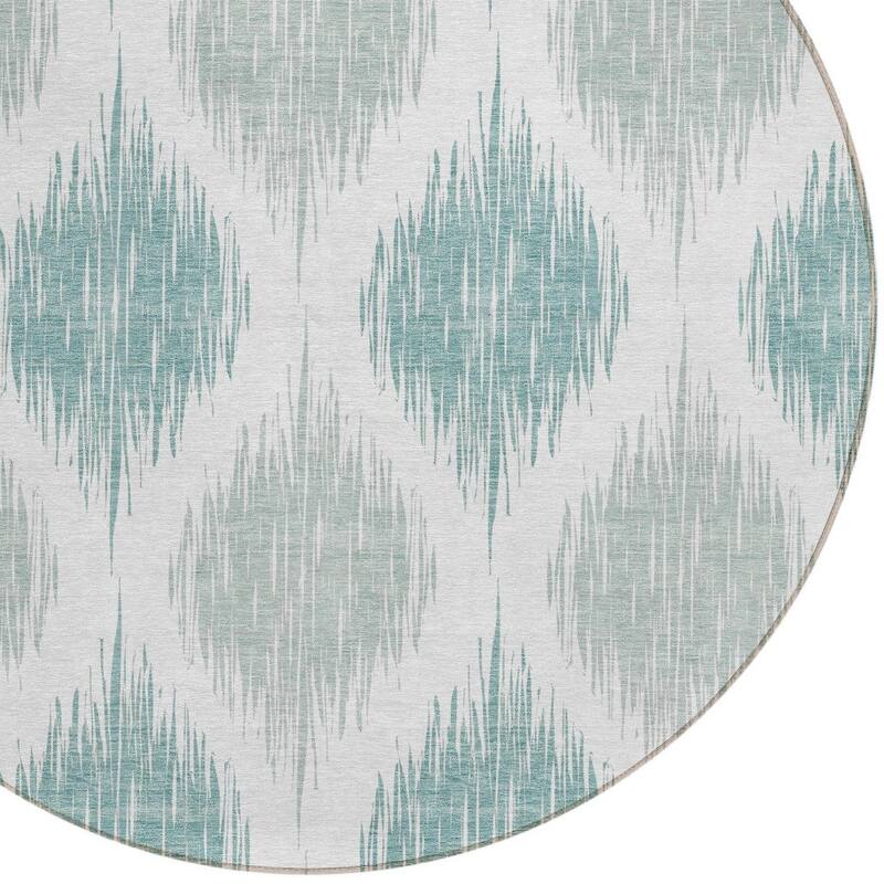 HomeRoots Ikat Transitional Rectangle Outdoor Rug