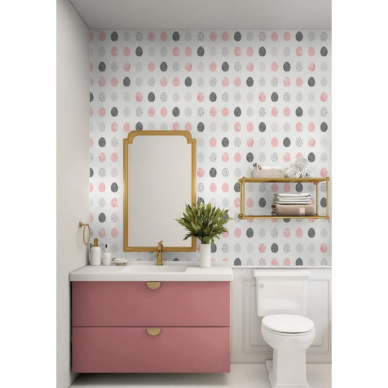 NextWall Mod Eggs Peel and Stick Wallpaper - 20.5 in. W x 18 ft. L