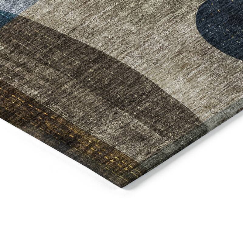 HomeRoots Abstract Transitional Rectangle Outdoor Rug