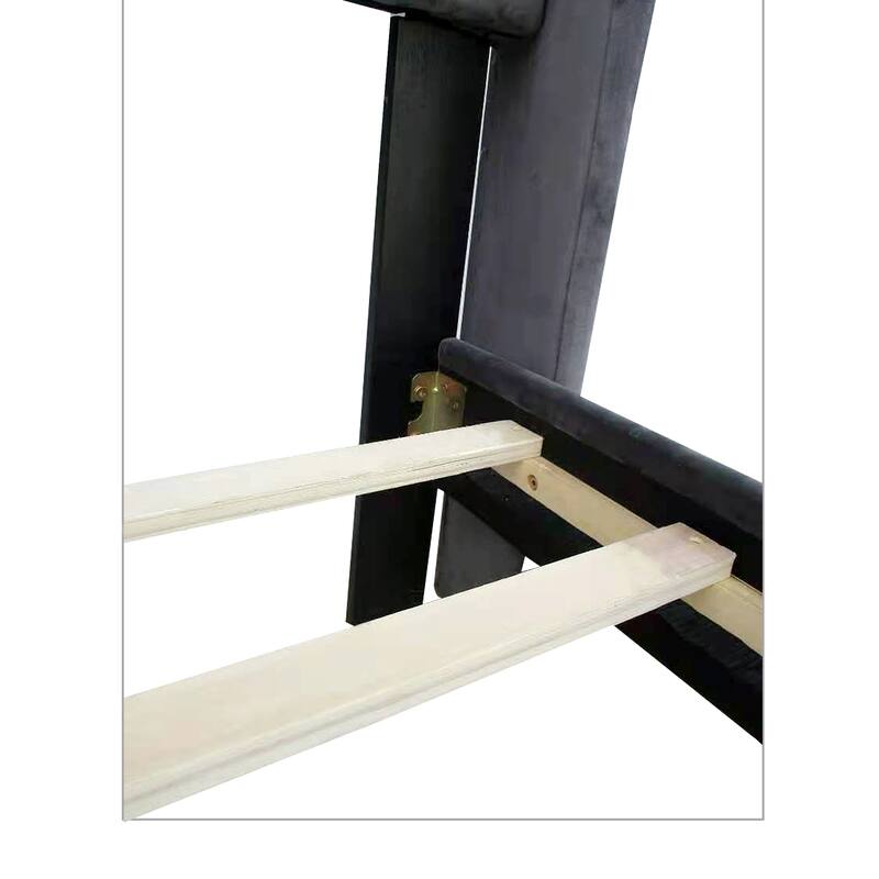 Queen Size Platform Bed Frame, Velvet Button Tufted Upholstered Bed with Wings Design and Strong Wood Slat Support, for Bedroom