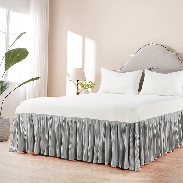 Tailored Velvet Bed Skirt with Split Corner Bed Bath Beyond