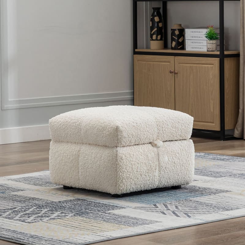 Sectional Sofa Couch with Two USB Ports, a Movable Storage Ottoman, and Two Lumbar Pillows for Living Room