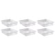 preview thumbnail 1 of 0, Teacher Created Resources Large Plastic Letter Tray, Clear, Pack of 6