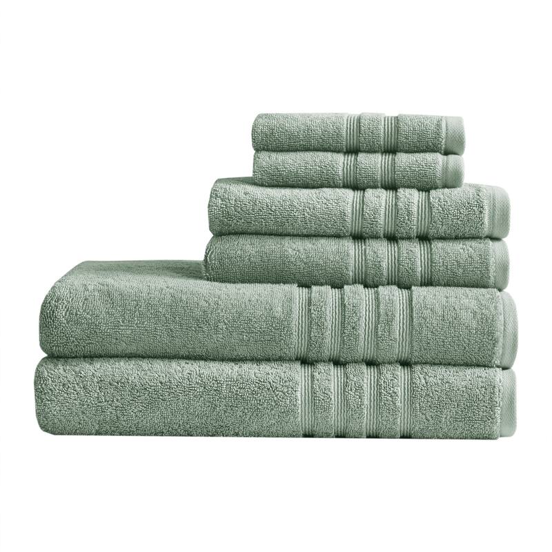 Madison Park Nurture Sustainable Antimicrobial Bath Towel 6 Piece Set