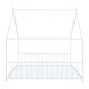 preview thumbnail 5 of 58, Metal House Bed with Roof, Fence and Back for Kids, Boys and Girls, Bedroom