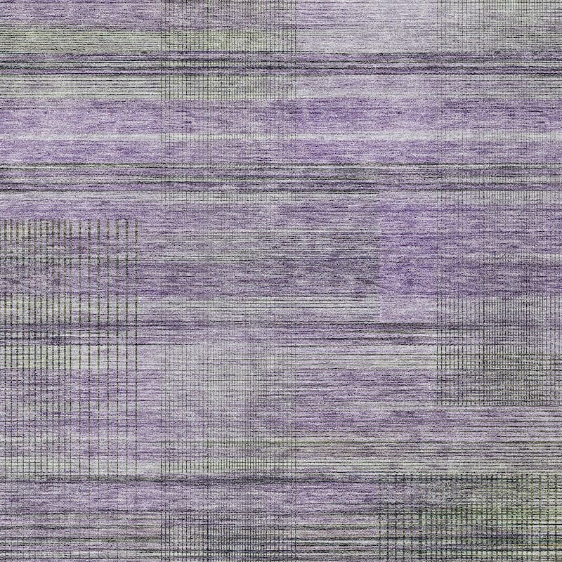 HomeRoots Striped Transitional Rectangle Outdoor Rug