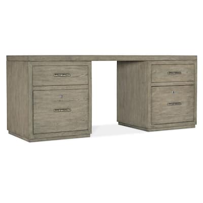 Hooker Furniture 6150-10904 72" Wood Veneer 4 Drawer Writing Desk