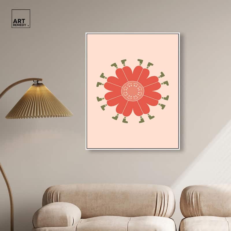 Walk in Floral Canvas by Art Remedy