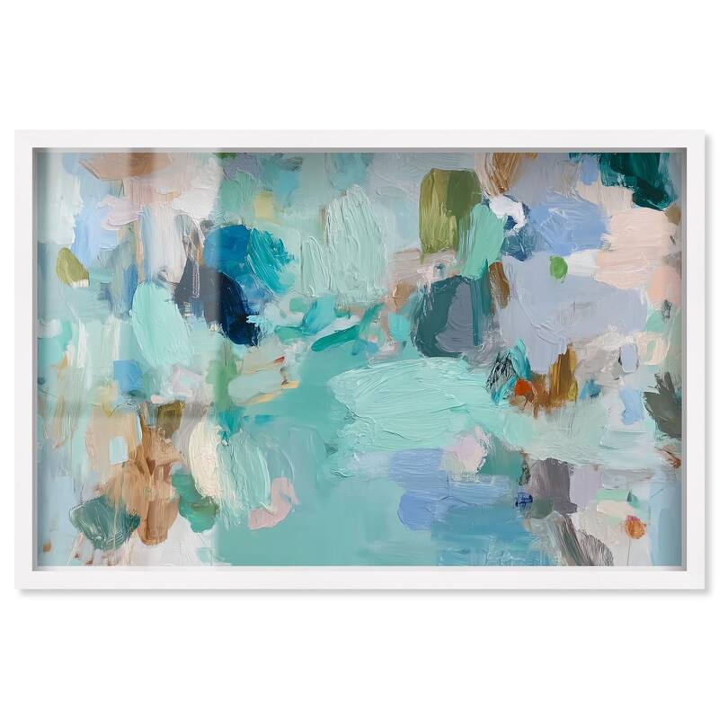 Layers of Feeling II Shadowbox by Art Remedy - White - 36" x 24"