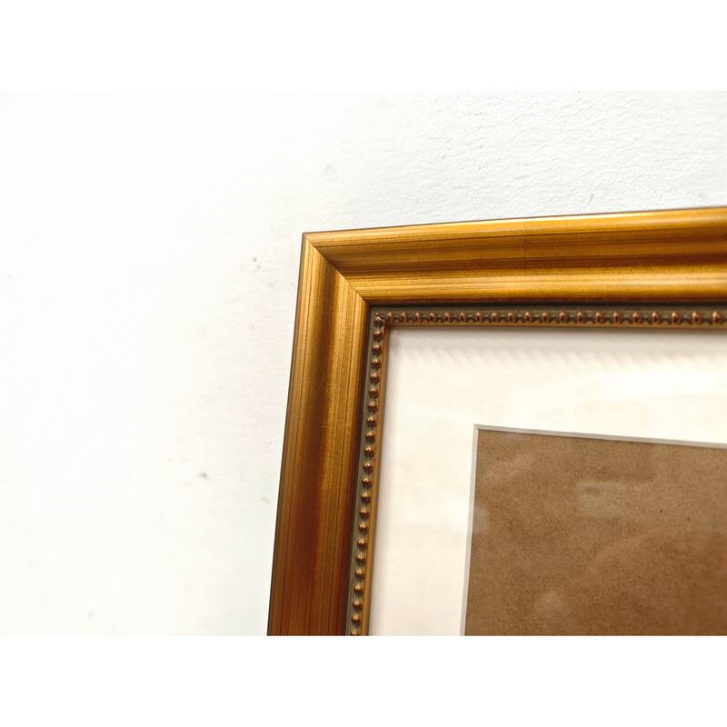 Solid Wood Picture Frame - Replaceable Canvas Art Frame with Organic Glass, Elegant Framed Wall Decor for Living Room