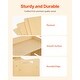 preview thumbnail 4 of 8, Natural Wood Plywood Montessori Table Set with 2 Chairs & Adjustable Height - 26.2 x 14.2 x 20.5 in