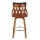 preview thumbnail 21 of 24, York Mid-Century Modern 26" Counter Stool in Wood and Fabric