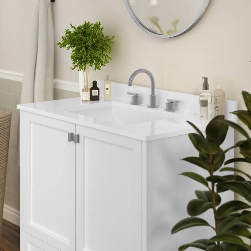 Bathroom Vanity with Undermount Sink, Cabinet, and Drawer