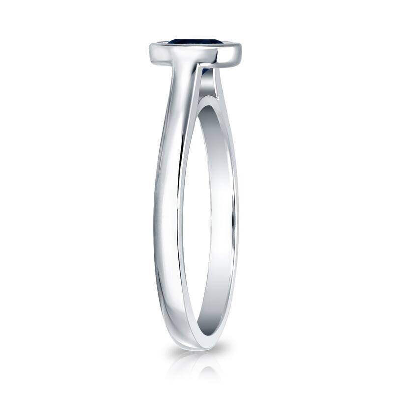 Auriya 14k Gold 1/2ct Bezel-set Solitaire Sapphire Engagement Ring