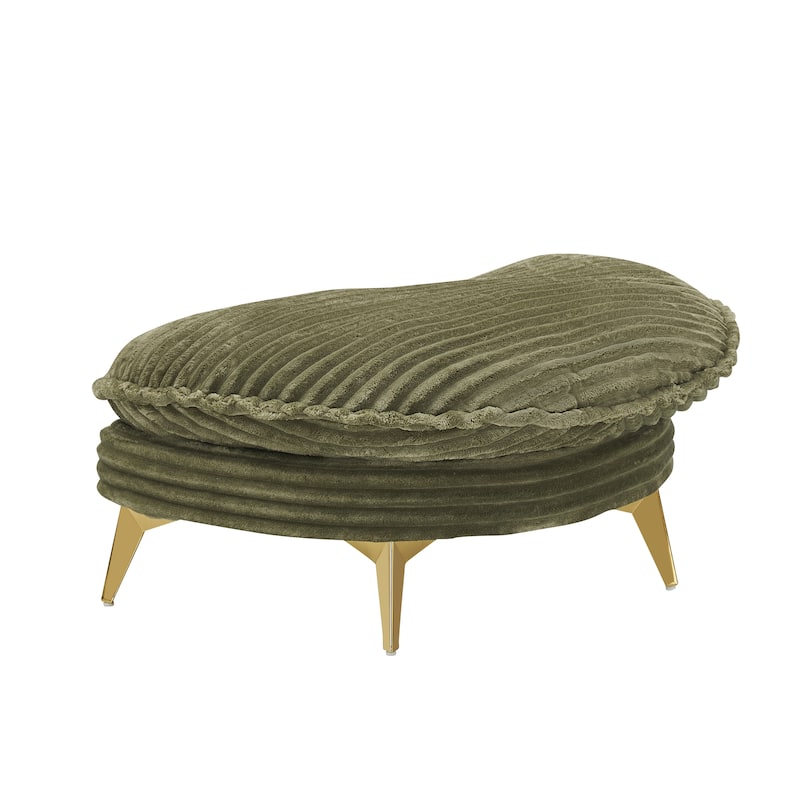 65-Inch Corduroy Sofa with Matching Pillows for Small Spaces