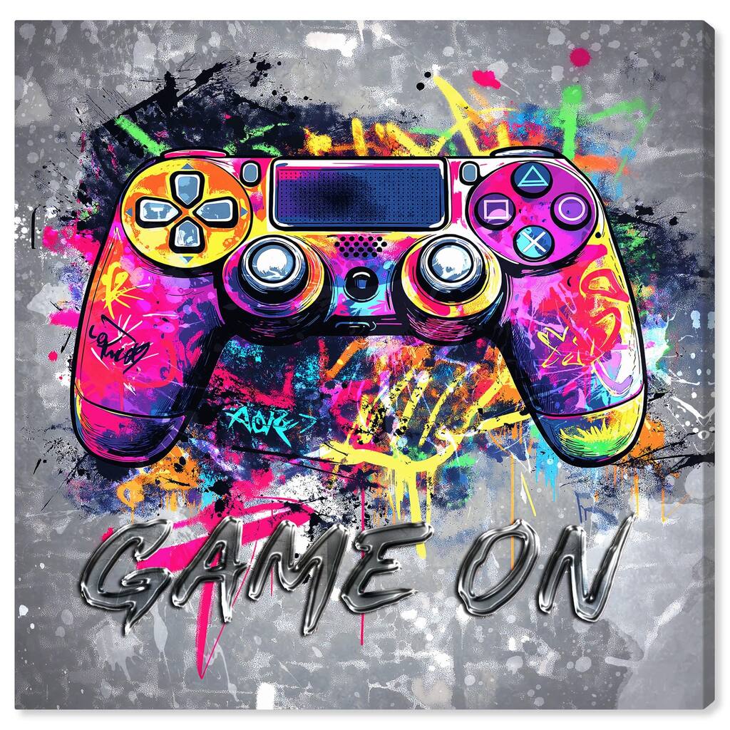Game On Canvas by Art Remedy, Gallery Wrapped