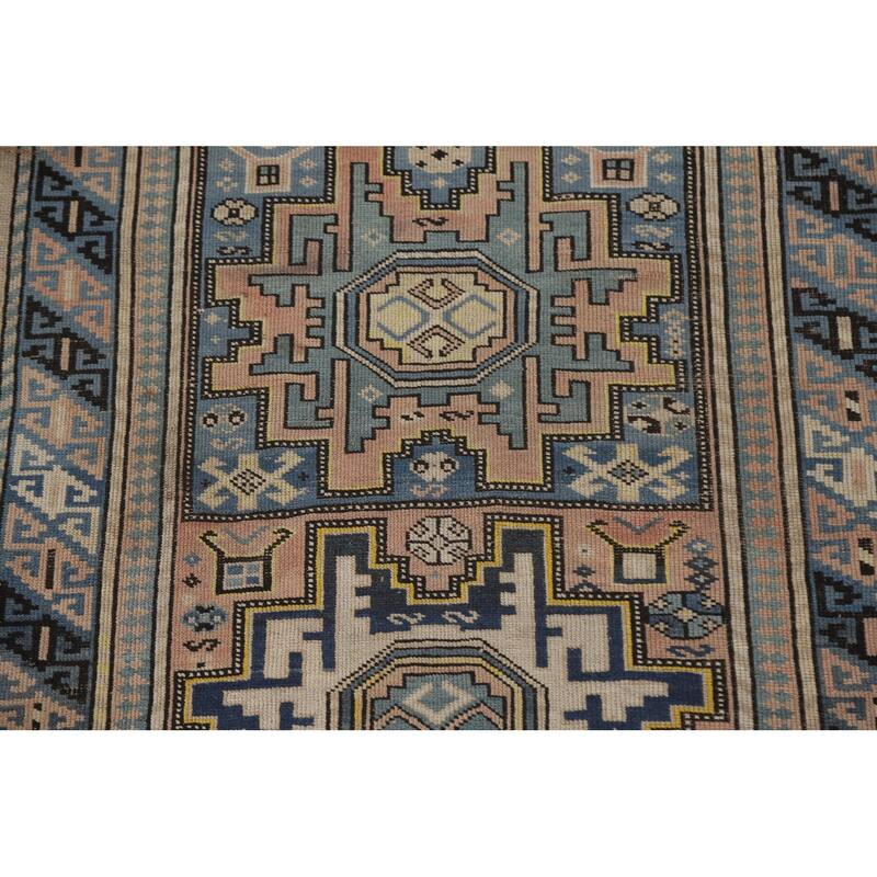 Pre-1900 Antique Shirvan Accent Rug Hand-Knotted Wool Carpet - 3'3"x 5'5"